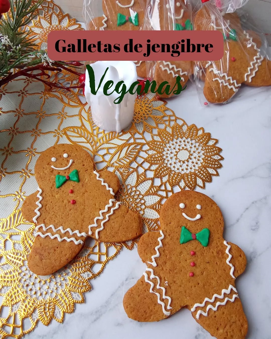 Galletas de Jengibre Veganas